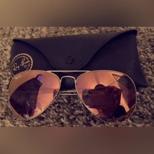 Ray ban rose gold sunglasses rb3025 58mm
